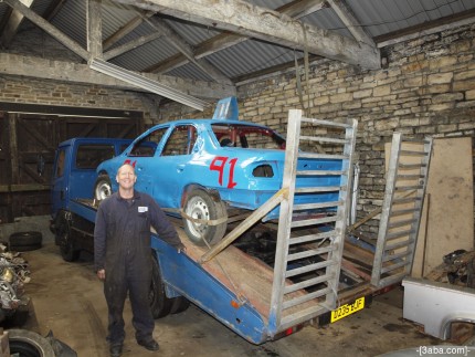 Dad and banger car