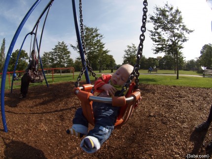 Zach on a swing