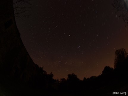 Stars at night, Abandoned farm