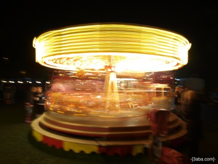 Roundabout at Hebden bridge fireworks 2011