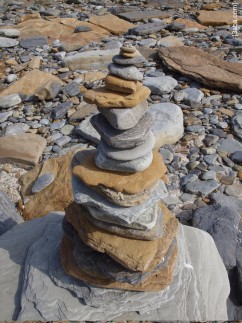 Pebble pile, Birsay, Orkney